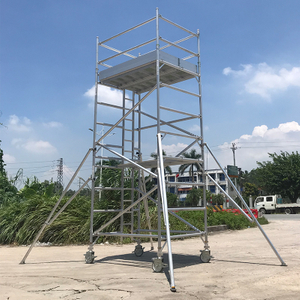 China Suppliers Wholesale Quick Manual Erection Aluminum Mobile Scaffold Tower